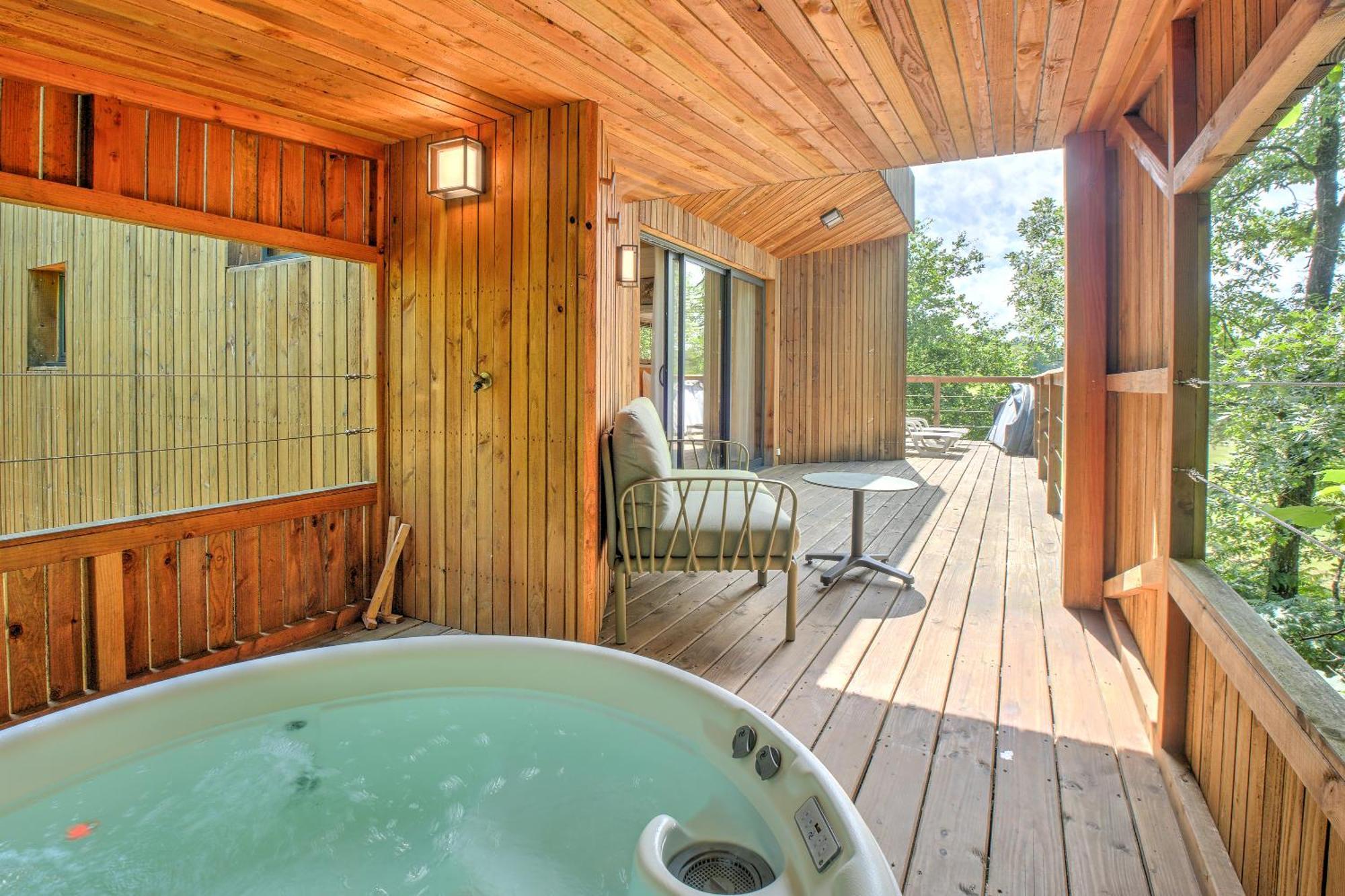 Lodge Secret Avec Jacuzzi Journiac Eksteriør bilde