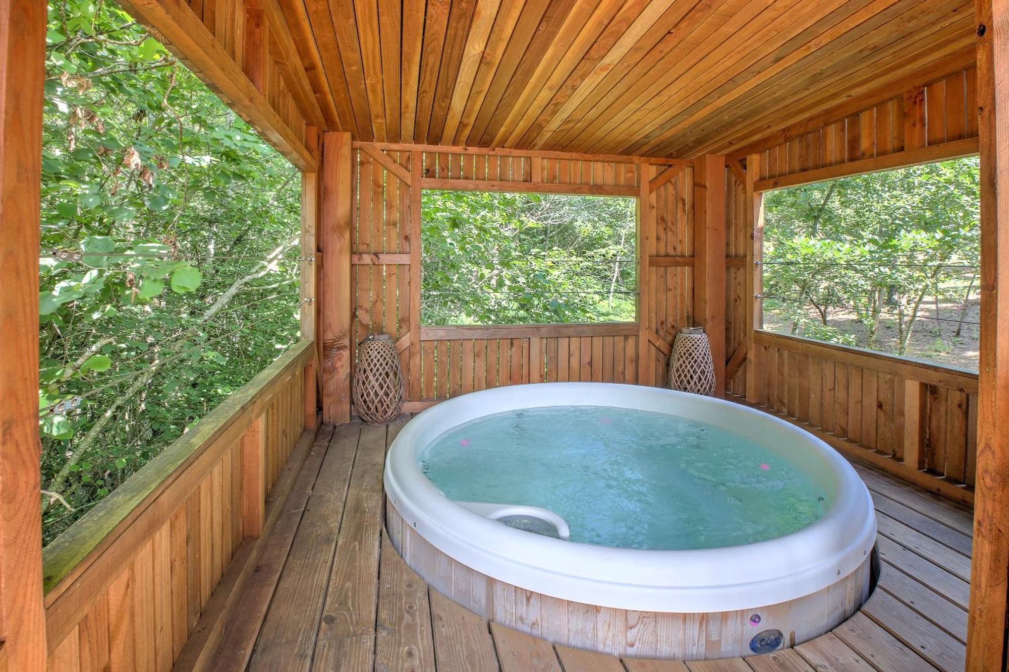 Lodge Secret Avec Jacuzzi Journiac Eksteriør bilde